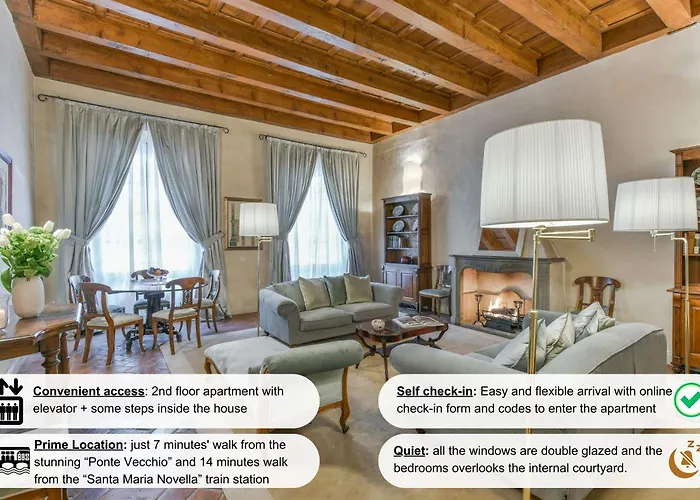 Pontormo Apartment With Fireplace In Oltrarno