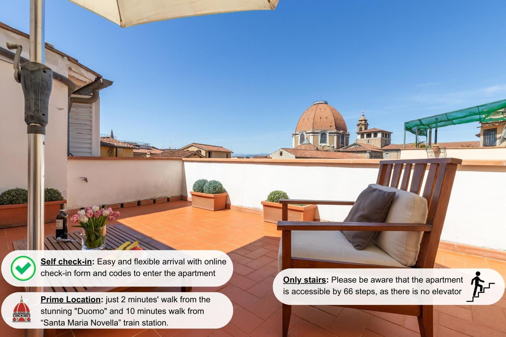 Damasco Penthouse With Terrace Near The Duomo Florence