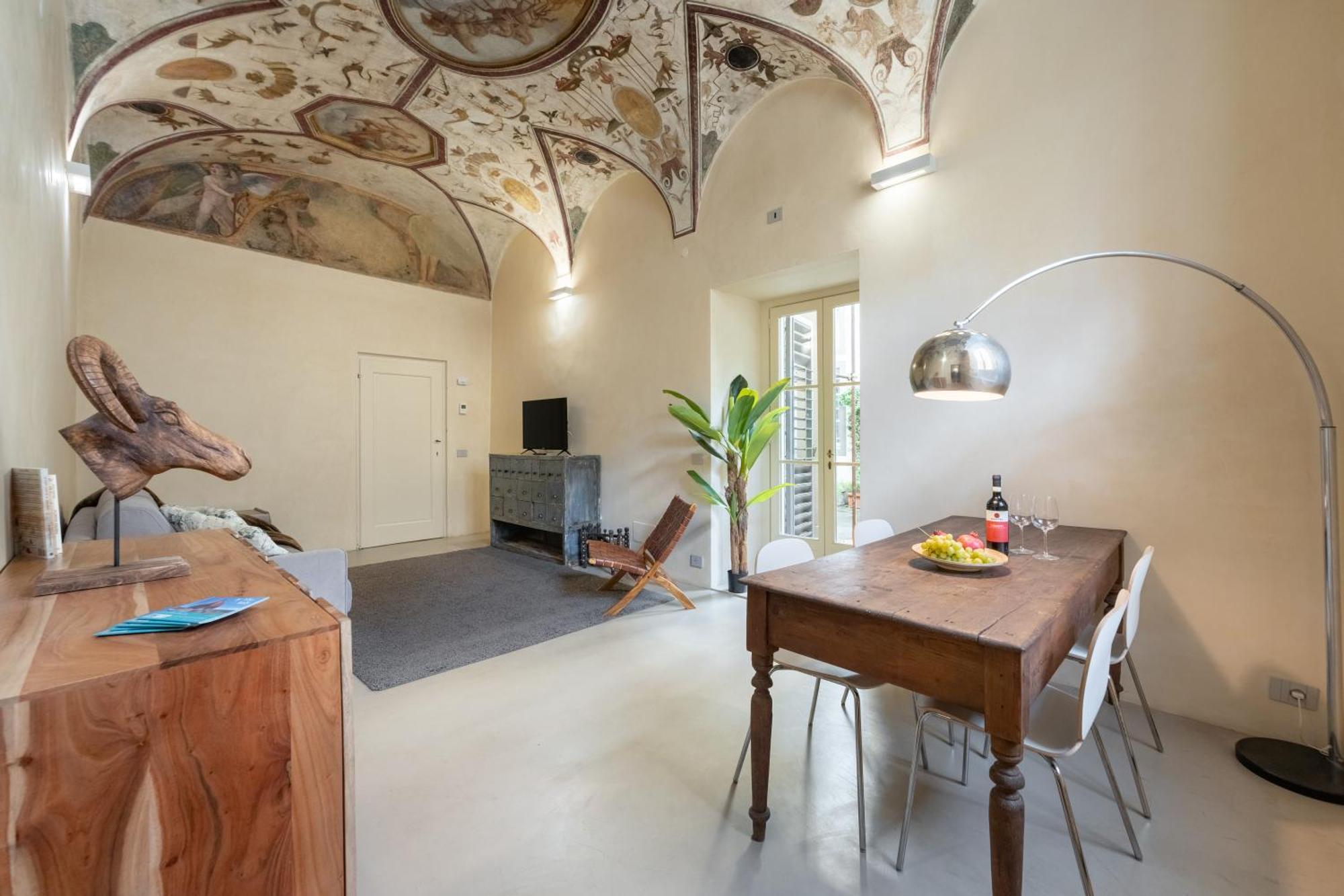Keys Of Italy - Benci 20 Fresco - Frescoes One Bedroom Santa Croce Firenze