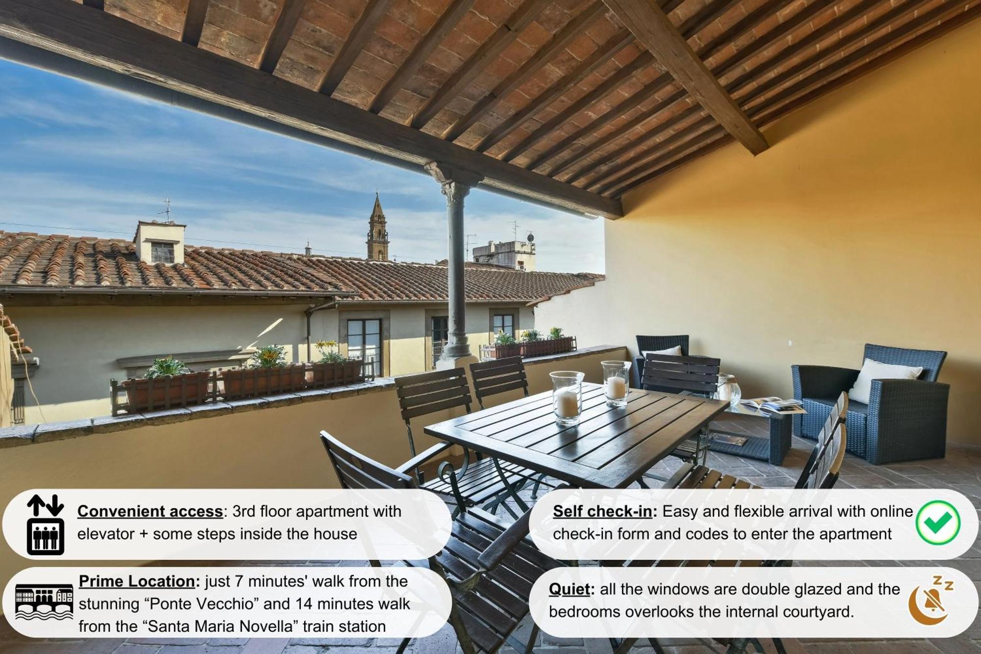 Buonarroti Big With Terrace In Oltrarno Apartment Florence