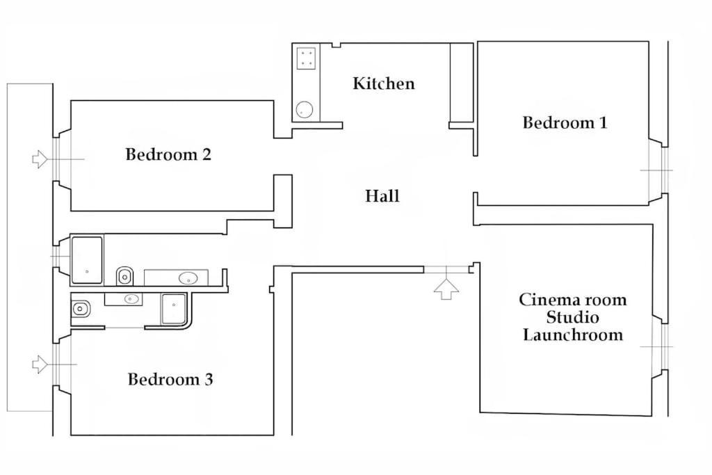 Apartment Santa Caterina Palace In Florence-3 Bedroom *