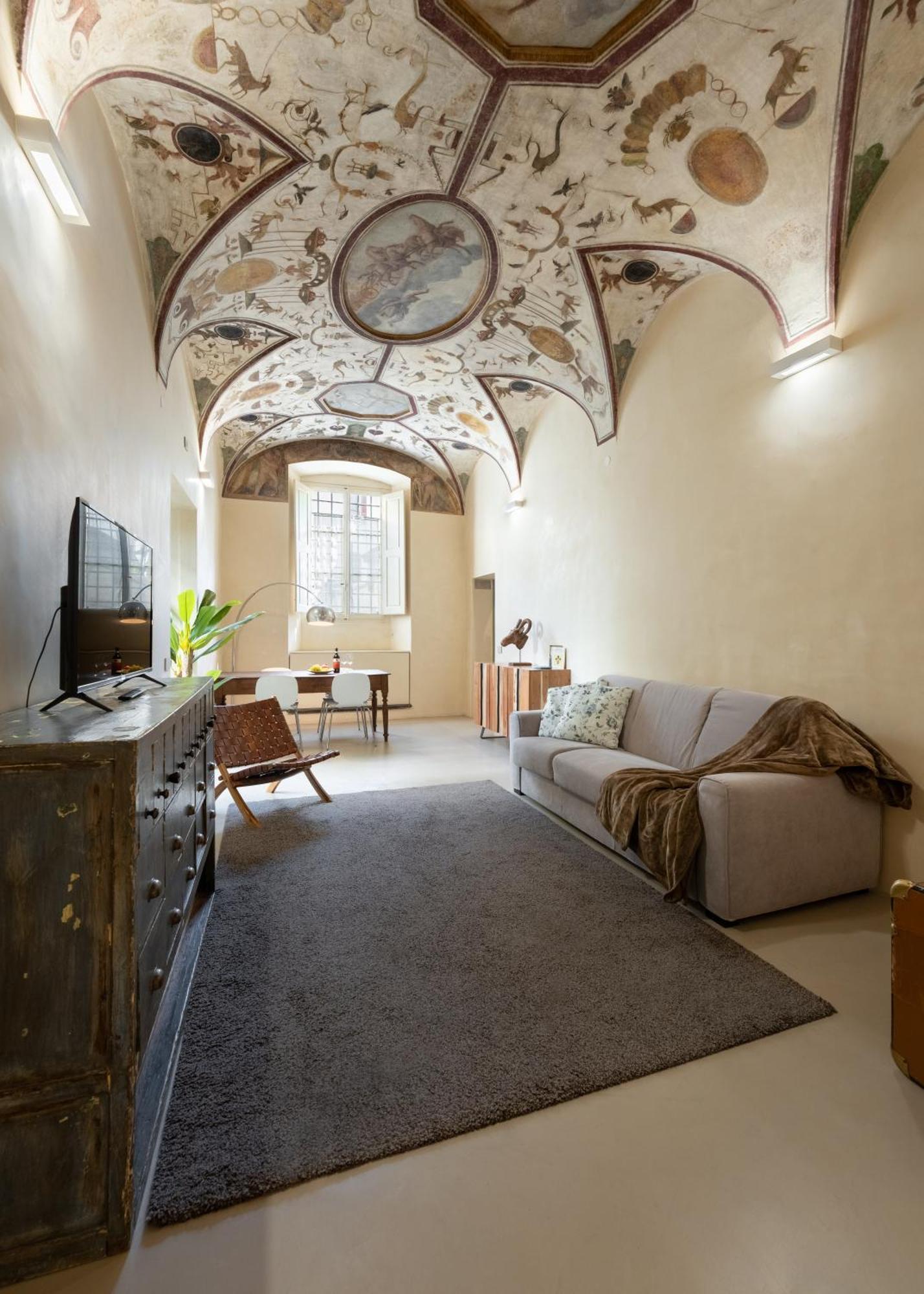 Keys Of Italy - Benci 20 Fresco - Frescoes One Bedroom Santa Croce * Florence